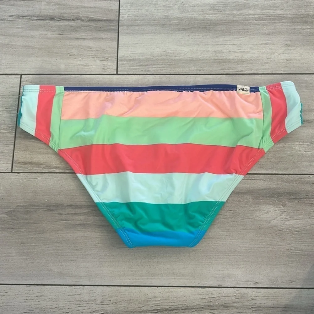 Hobie striped multi swim bikini bottoms size XL NWOT
